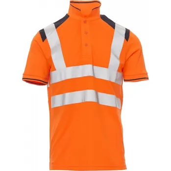 pracovní tričko Pánská reflexní polokošile Payper GUARD+ Barva: Oranžová Fluo/ N, Velikost: 4XL