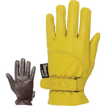 Rukavice Kožené rukavice Pool's Barva: hnědá, Velikost: XS