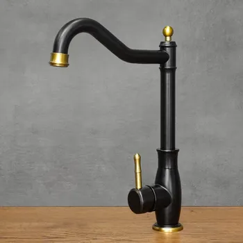 Vodovodní baterie Stojánková kuchyňská baterie Corny, černá