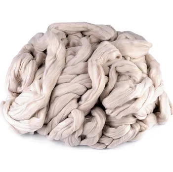 Extra silná příze 1000 g česaná melír, barva 2 béžová světlá