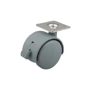 StrongCastors kolečko 40mm šedé plotnička brzda (StrongCastors kolečko 40mm šedé plotnička brzda)