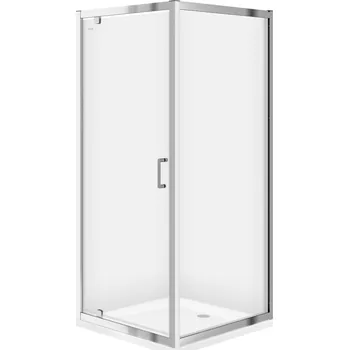 CERSANIT - KOUT ČTVEREC 90x90X190 TRANSPARENT SKLO S154-006+S154-008