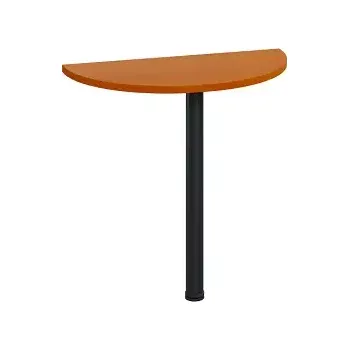 Stolová podnož LJD 2 - 80 přístavba jednací, kovová podnož černá, síla desky 25 mm, široká 800 mm, třešeň šumavská