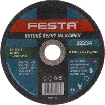 Řezný kotouč 150mm na kámen řezný FESTA kotouč 22234