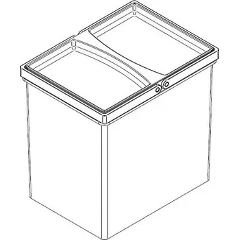 Odpadkový koš GOLLINUCCI Příslušenství náhradní koš pro Concept 560 1x17l šedá (GOLLINUCCI Příslušenství náhradní koš pro Concept 560 1x17l šedá)