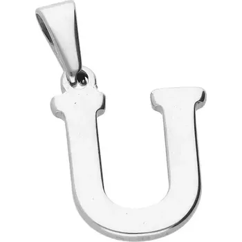 Souprava šperků Ocelový přívěsek písmeno U