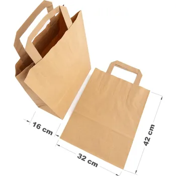 Nákupní taška Papírová taška s uchy 32 x 16 x 44 cm