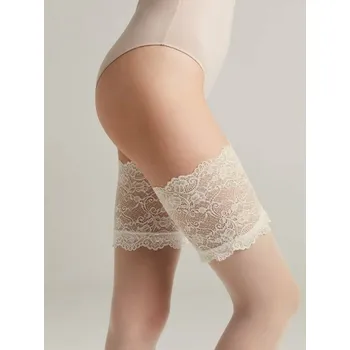 Dámské punčochy Conte Wedding Grace • 1/2-XS/S • smetanová • punčochy samodržící 20 DEN