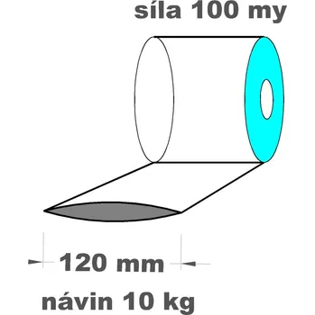 Zahradní hadice Hadice 1.A kvalita - 120 mm /100 my- cena za1kg (min.odb.10kg)