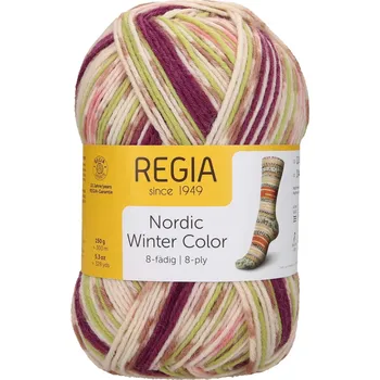 Příze Regia 8-ply Nordic Winter Color 3045 Long walks color (Ponožková příze Nordic Winter color 3045 Schpaziergang)