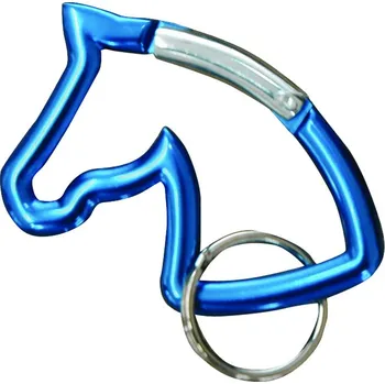 karabina Umbria Karabina aluminium koňská hlava Barva: červená