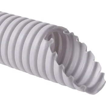 kabelová chránička Ohebná trubka PVC MONOFLEX pr. 16 mm, 22212, 320N/5cm, světle šedá.