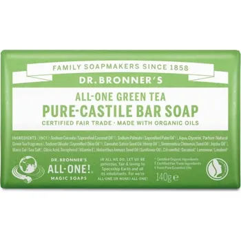 Mýdlo Dr. Bronner´s tuhé mýdlo s vůní zeleného čaje 140 g