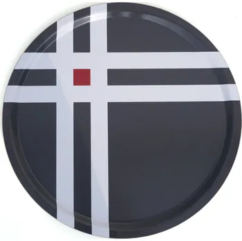 Born in Sweden, Servírovací tác Cross Thick 31 cm šedý - Formadore