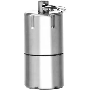 Zapalovač Benzínový mini zapalovač/přívěsek 3 x 1 cm stříbrný