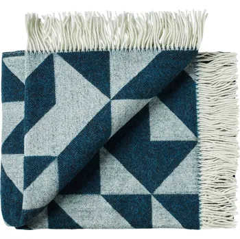 Přehoz na lůžko Silkeborg Uldspinderi, Přehoz Twist a Twill 130 x 190 cm zelený - Formadore