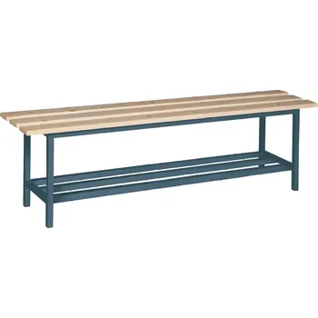 Zahradní lavice SLD-R 150 lavice šatní s roštem, dřevo/ konstrukce antracit RAL 7016