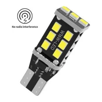 Autožárovka LED žárovka T10 W16W canbus studená bílá s chladičem
