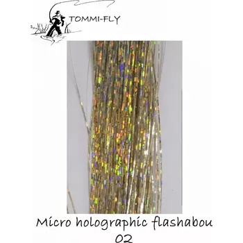 Lovecká návnada Micro holographic flashabou,old gold - vel. S