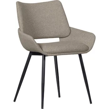 Jídelní židle WOOOD Šedá čalouněná jídelní židle Upton