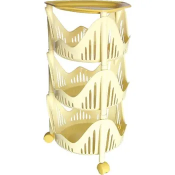 regál BAMA Regál CUCINOTTO 3 Barva: Světle hnědá