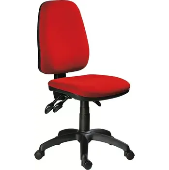 333 ASYN židle kancelářská, koženka SK 7 - koženka červená