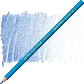 Kresba Akvarelové pastelky Caran d'Ache Supracolor - modrá Barva: 141 - Sky Blue
