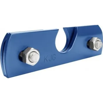 svorka (držák) na falcovanou krytinu pozinkovaná modrá jednoděrová