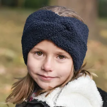 Čepice tmavě modrá teddy čelenka