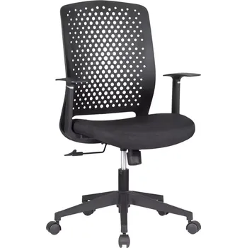 SINDY židle kancelářská, kříž nylon, černá