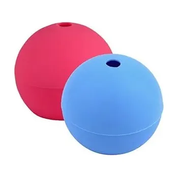 Silikonová forma na led ve tvaru koule modrá