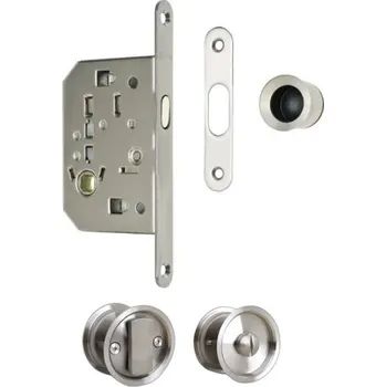 Dveřní kování TI - Set na posuvné dveře 2850 WC - R BN - Broušená nerez (16)