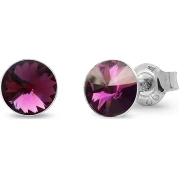 Náušnice Náušnice fialové Rivoli se Swarovski Elements Sweet Candy Studs K1122SS29AM Amethyst 6 mm
