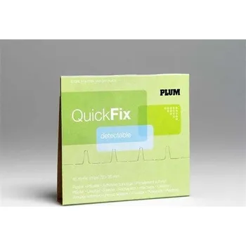 Náplast Náplasti, modrá, detekovatelné, do dávkovače náplastí QuickFix, 45 ks, PLUM