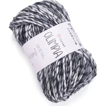Příze YarnArt Olimpia 1400 - černá, bílá