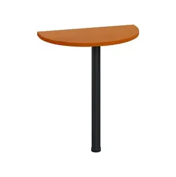 Stolová podnož LJD 2 - 70 přístavba jednací, kovová podnož černá, síla desky 25 mm, široká 700 mm, třešeň šumavská