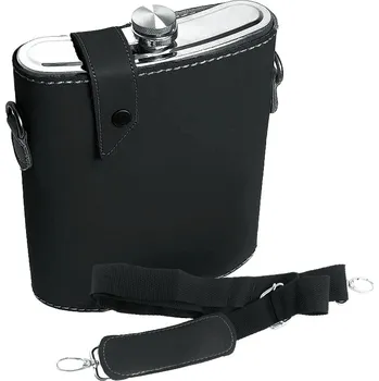 Placatka Maxi placatka XXL 1,4L kůže (velká nerezová placatka v tašce)