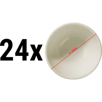 Talíř G.Gastro (24 Kusů) TEOS - Miska/ Polévkový talíř - Ø 20 cm - krémová