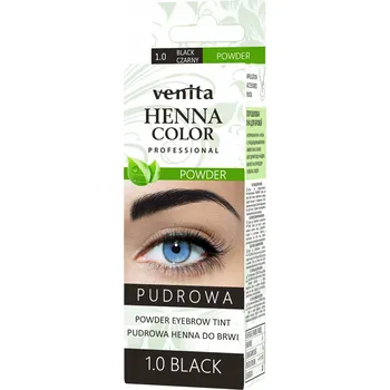 Barva na vlasy Venita Henna Color Powder barvící prášek na obočí 1.0 Černá 4 g