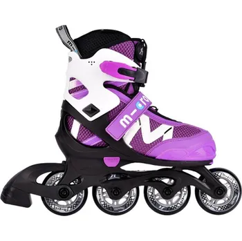 Kolečkové brusle MICRO New Shaper Jednobarevné: Fialová, Velikosti: 33-36 botička z paměťové pěny