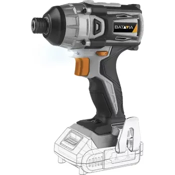 Sada nářadí AKU bezdrátový rázový utáhovák, 18V Li-Ion, 180 Nm, bez baterie a nabíječky, bateriová platforma MAXXPACK ULTRA&nbsp;BATAVIA (BATAVIA)