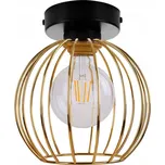 Stropní svítidlo Toronto, 1x zlaté drátěné stínítko, (výběr ze 2 barev konstrukce)