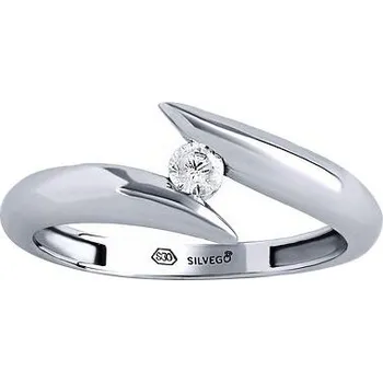 Prsten Stříbrný prsten Mona s Brilliance Zirconia velikost obvod 60 mm QR189RS - obvod 60 mm