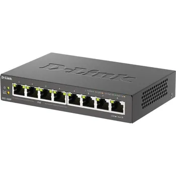 Switch D-Link DGS-1008P/E 8-port 10/100/1000 Desktop Switch w/ 4 PoE Ports