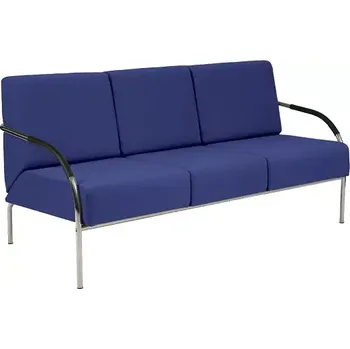 Sedací souprava SPA 3 chrom, látka SUE S 9 - látka tmavě modrá