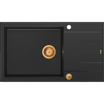 Kuchyňský dřez Quadron Evan dřez graniteq 86x50 cm černá HCQE58650U7_PVDC1_P2O