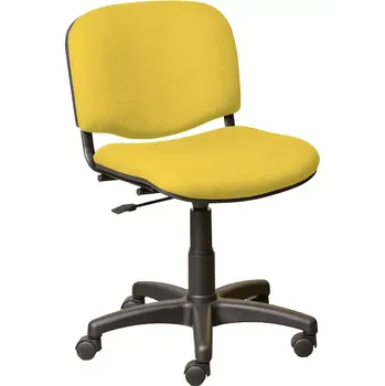 Jídelní židle JULIE - 1 židle čalouněná, bez područek a stolku, AN 036 - koženka žlutá