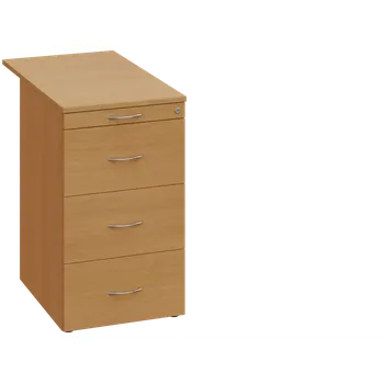 Zásuvkový kontejner EKC 1 - 81 kontejner přístavný, 4-zásuvkový, deska 18 mm, centrální zámek, tužkovnice, buk Royal