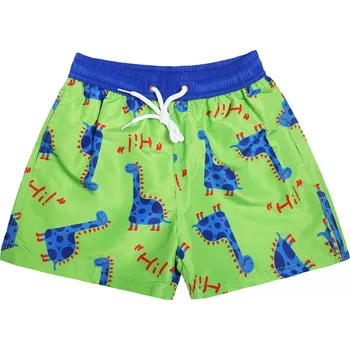 Chlapecké plavky FANNIFEN Chlapecké koupací šortky DINOSAUR FAN-J32100 Barva: Zelená, Velikost: 10/12