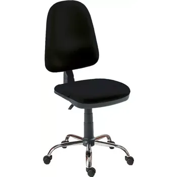 1080/MEK CR židle kancelářská, kříž chrom, látka BO BONDAI BN7 (8033) - látka černá